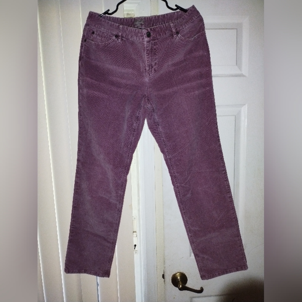 J. Jill Womens Corduroy Pants. Purple/Mauve. Size 10 Strech Gorgeous Color